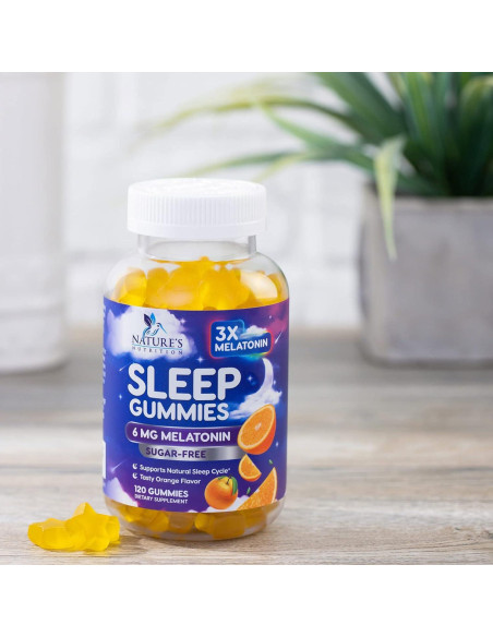 Gomitas para Dormir Sin Azúcar Nature's Nutrition 120 Unidades 6 mg
