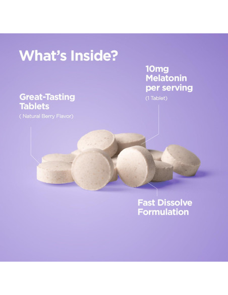 Suplemento de Melatonina 10mg Balance Breens - 120 Tabletas Suplemento de Melatonina 10mg Balance Breens - 120 Tabletas