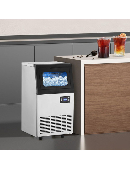 Máquina de Hielo Comercial 110 kg/24h con Bin 8 kg