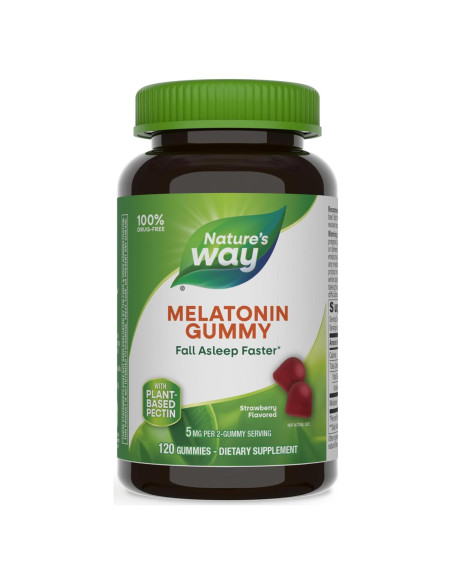 Gomitas de Melatonina Nature's Way 5 mg Sabor Fresa 120 Unidades