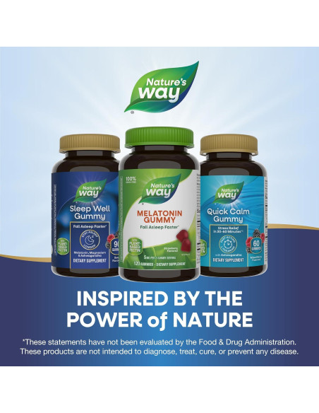 Gomitas de Melatonina Nature's Way 5 mg Sabor Fresa 120 Unidades