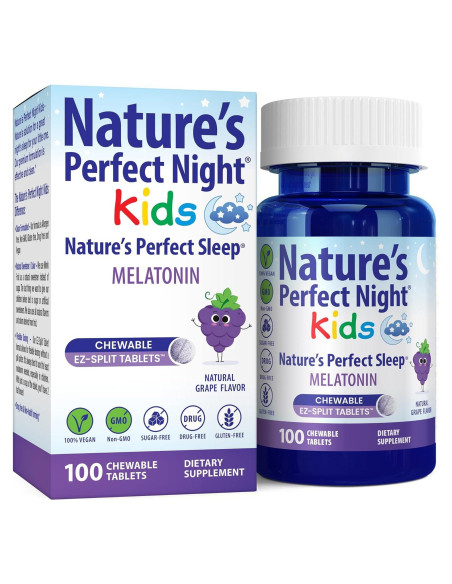 Melatonina para Niños Noche Perfecta 1mg 100 Tabletas Masticables
