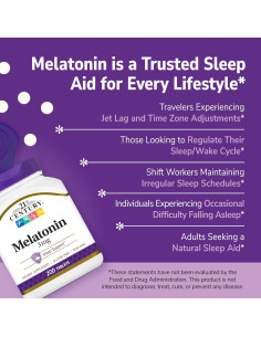 Tabletas de Melatonina 21st Century 3 mg 200 unidades 2