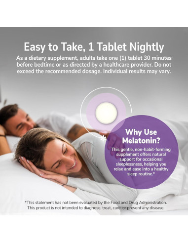 Tabletas de Melatonina 21st Century 3 mg 200 unidades