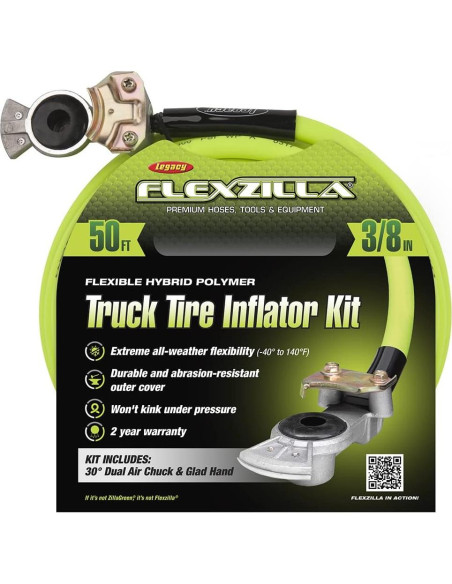 Kit Inflador Neumáticos Camiones Flexzilla 15,24 m ZillaGreen