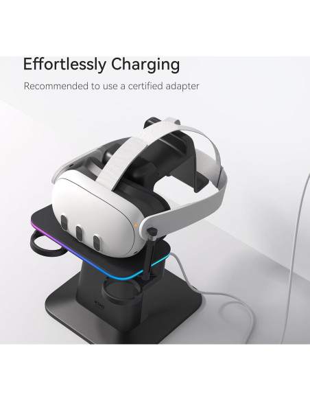 Base de Carga KIWI design para Meta Quest 3S y 2, Soporte Vertical
