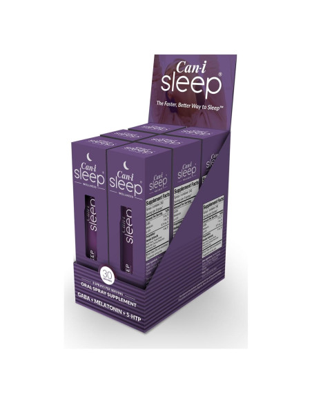 Spray Oral Puedo Dormir - Paquete de 6 | 180 Porciones | Melatonina y GABA Spray Oral Puedo Dormir - Paquete de 6 | 180 Porciones | Melatonina y GABA