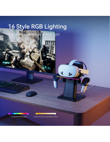 Base de Carga KIWI design para Meta Quest 3S y 2, Soporte Vertical