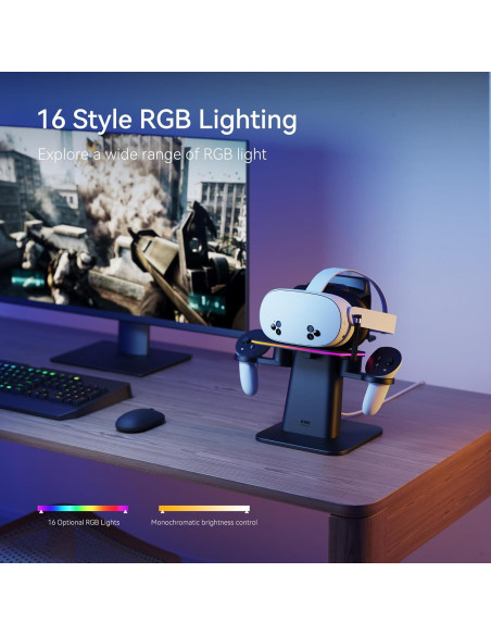 Base de Carga KIWI design para Meta Quest 3S y 2, Soporte Vertical