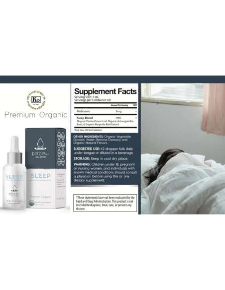 Gotas de Melatonina DropRx - Sueño Natural 59.15 ml Gotas de Melatonina DropRx - Sueño Natural 59.15 ml