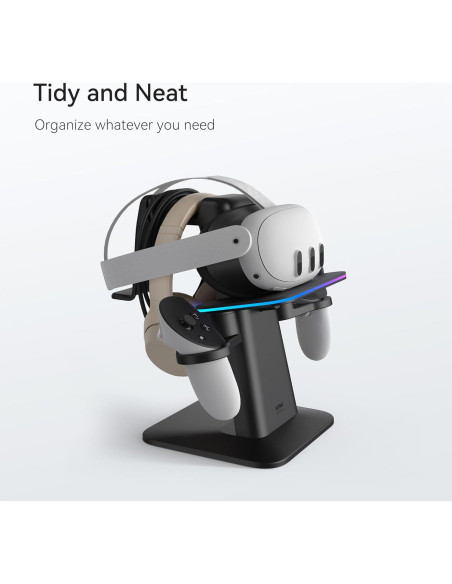 Base de Carga KIWI design para Meta Quest 3S y 2, Soporte Vertical