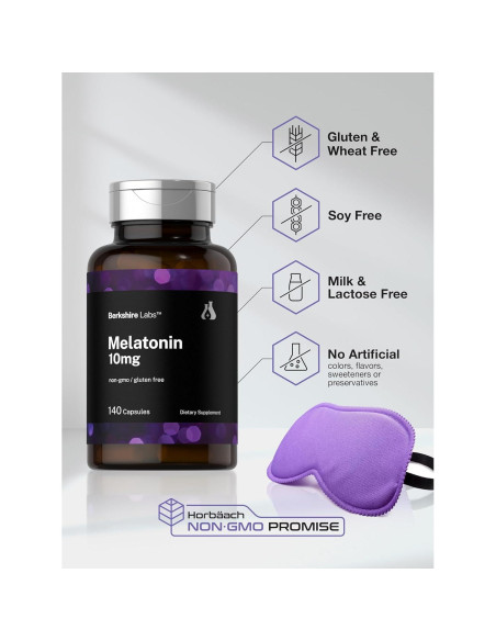 Melatonina 10mg Horbaach 140 Cápsulas Liberación Rápida Melatonina 10mg Horbaach 140 Cápsulas Liberación Rápida