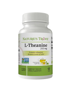 L-Theanine 200mg Nature's Trove - 120 Cápsulas Vegetarianas