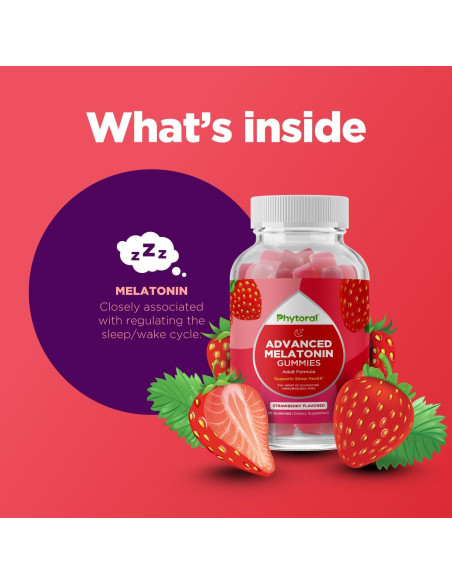 Gummies de Melatonina 5mg Phytoral - Suplemento para Dormir