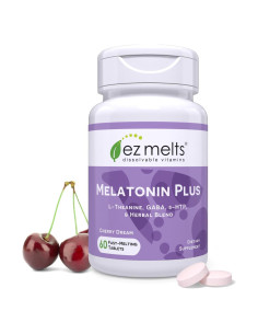 EZ Melts Melatonina 5mg Sin Azúcar - Suplemento para Sueño