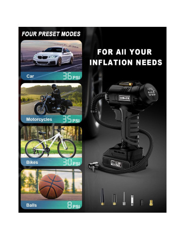 Compresor de Aire DORMZIE ST189CD 150 PSI Portátil 20V