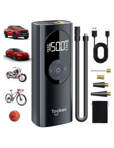 Compresor de Aire Tccbac TC560 150 PSI Portátil con Luz LED