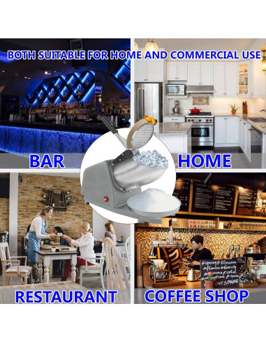 Máquina de Hielo KOFOHON SM-01 Acero Inoxidable 300W Gris