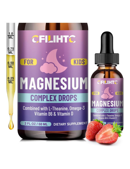 Gotas Líquidas de Magnesio Glicinato CFILIHTC 59.15 ml Fresa Gotas Líquidas de Magnesio Glicinato CFILIHTC 59.15 ml Fresa