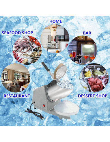 Máquina de Hielo KOFOHON SM-01 Acero Inoxidable 300W Gris