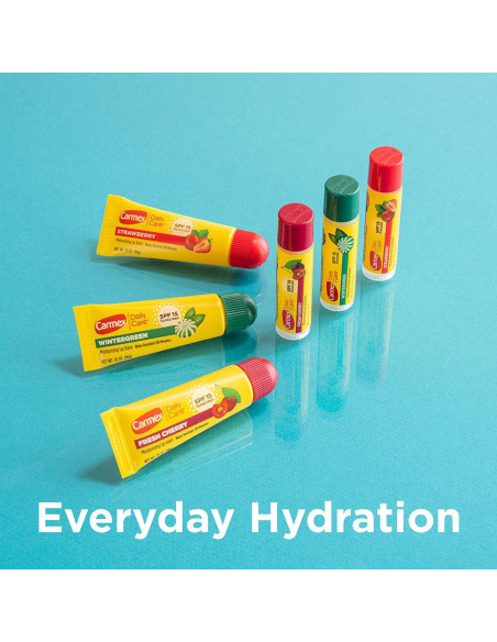 Bálsamo Labial Hidratante Carmex Daily Care SPF 15 - 9 Unidades