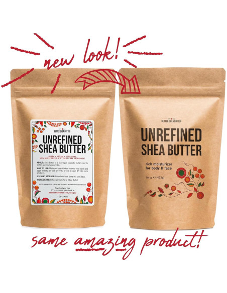 Manteca de Karité Cruda 100% Pura 454g - Hidratante Natural