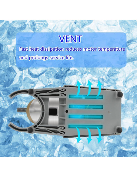 Máquina de Hielo KOFOHON SM-01 Acero Inoxidable 300W Gris Máquina de Hielo KOFOHON SM-01 Acero Inoxidable 300W Gris