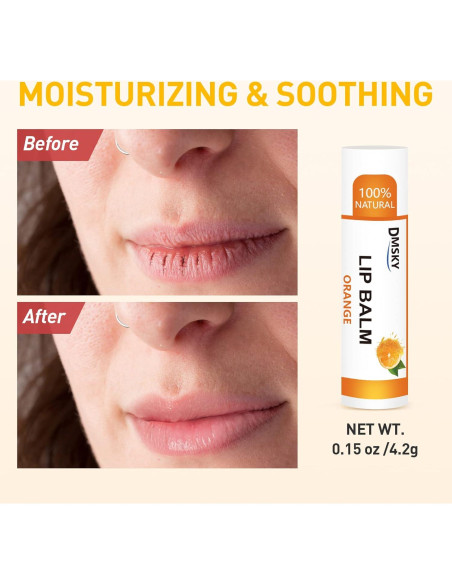 Bálsamo Labial Natural DMSKY 24 Paquetes 12 Sabores Hidratante