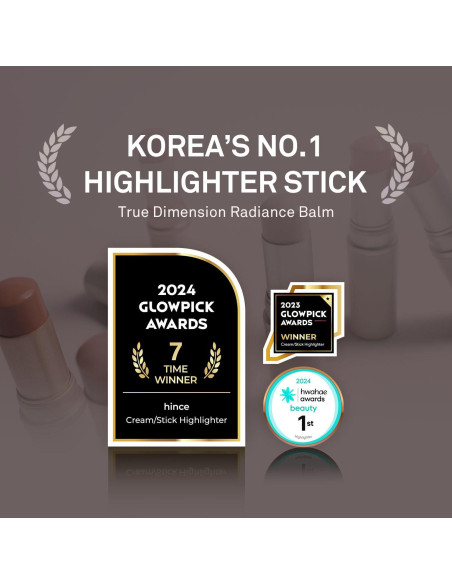 Bálsamo de Radiancia Hince True Dimension 10g - Iluminador Piel de Cristal