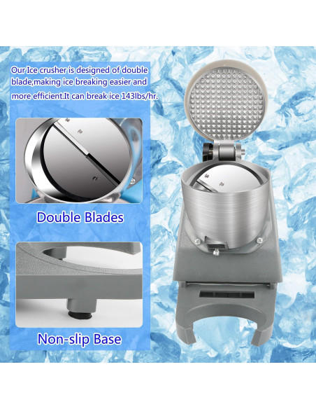 Máquina de Hielo KOFOHON SM-01 Acero Inoxidable 300W Gris Máquina de Hielo KOFOHON SM-01 Acero Inoxidable 300W Gris