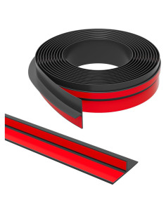 Tira de Sellado de Silicona Elvone 10FT x 3.48cm Forma de T Negra