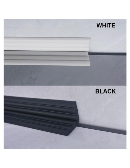 Moldura de esquina autoadhesiva Maydos 3.81cm x 3.05m blanca