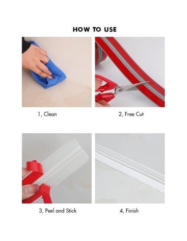 Moldura de esquina autoadhesiva Maydos 3.81cm x 3.05m blanca