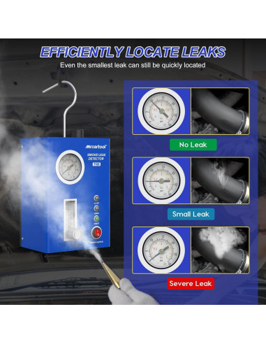 Probador de Fugas de Humo MR CARTOOL T105 12V DC con Manómetro