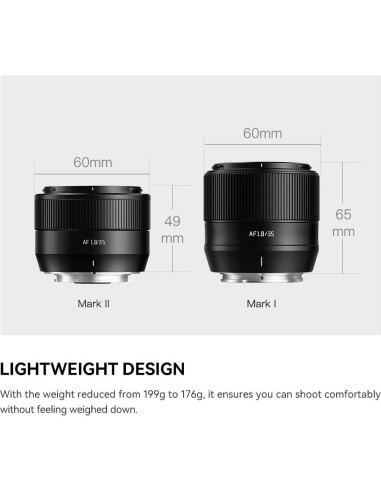 Lente TTartisan AF 35mm F1.8 II para Fujifilm X - Negro