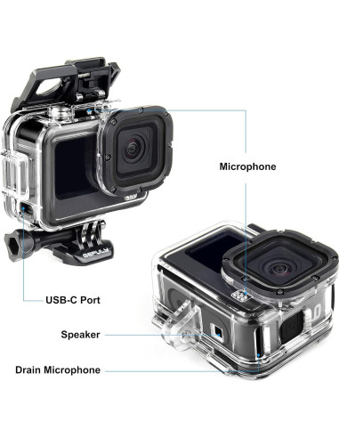 Funda Protectora Skeleton GEPULY para GoPro Hero 9-13 Black