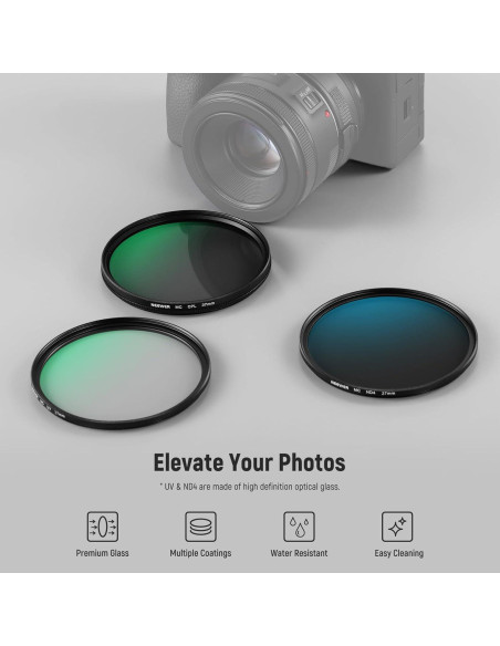 Filtro de Lente UV/CPL/ND 37mm NEEWER con Estuche Duro Filtro de Lente UV/CPL/ND 37mm NEEWER con Estuche Duro