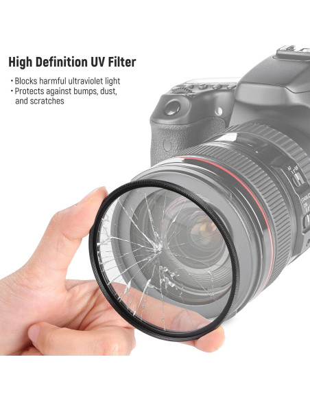 Filtro de Lente UV/CPL/ND 37mm NEEWER con Estuche Duro Filtro de Lente UV/CPL/ND 37mm NEEWER con Estuche Duro