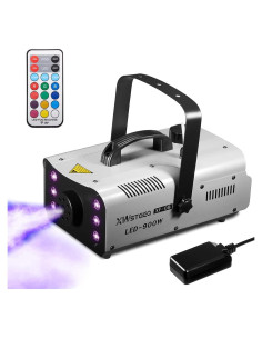 Máquina de Niebla 900W XWSTGEQ con 6 Luces LED y Control Remoto