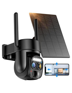 Cámara de Seguridad Inalámbrica Solar Hawkray 2K 360