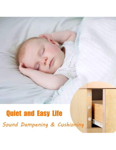 Bumpers Transparentes Autoadhesivos de Silicona 272 Pcs - 5 Tamaños