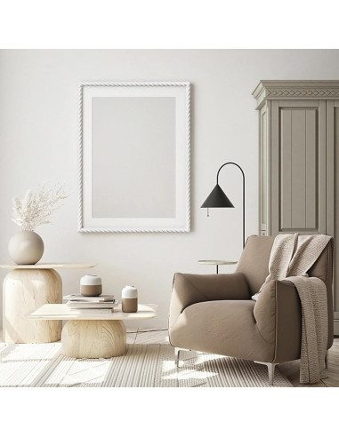 Moldura autoadhesiva flexible Taaizau 5m x 1.5cm blanca