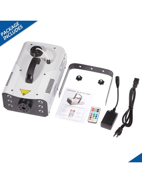 Máquina de Niebla 900W XWSTGEQ con 6 Luces LED y Control Remoto