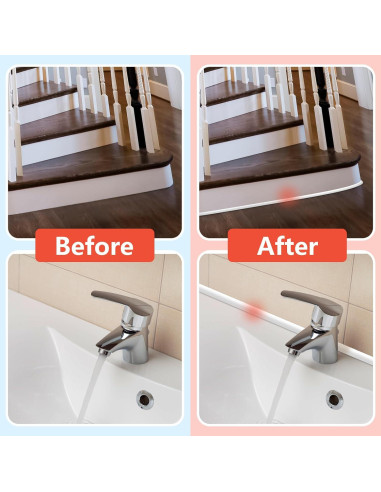 Moldura Cuarterona Flexible Pionasuicg 99 cm Silicona Blanca