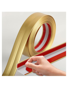 Protectores de Esquinas Coengwui Oro Mate 5m x 2cm PVC