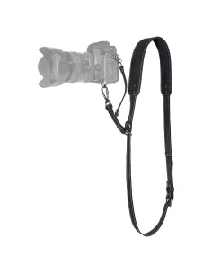 Arnés de cámara individual Padwa Lifestyle negro mate 100% cuero