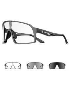 Gafas de Ciclismo Fotoquímicas SCVCN UV400 Negras
