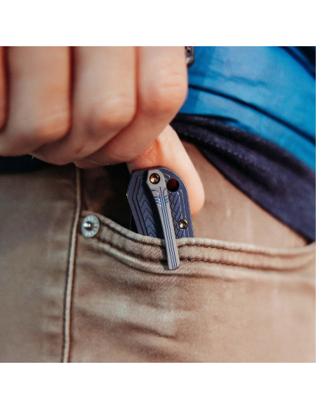 Cuchillo Plegable WeKnife WE24009-1 Azul con Hoja de 7.4 cm