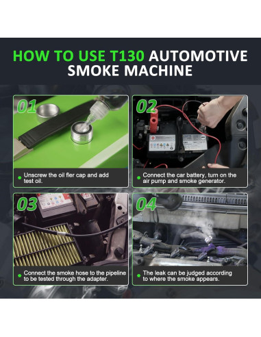 Máquina de Humo MR CARTOOL T130 12V con Medidor de Aceite