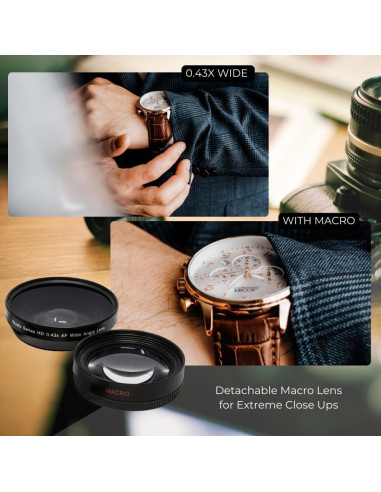 Kit de Lentes Gran Angular y Telefoto HD 37mm SSE